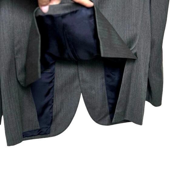 J Crew Men’s Ludlow Jacket Tollegno 1900 Italian Wool Charcoal Size 40 R - Picture 7 of 9